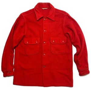 Red Military-Style Field Jacket - Brand Unspecified